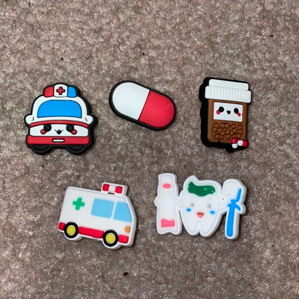 Croc Charms- Medical +FREE SURPRISE ONE